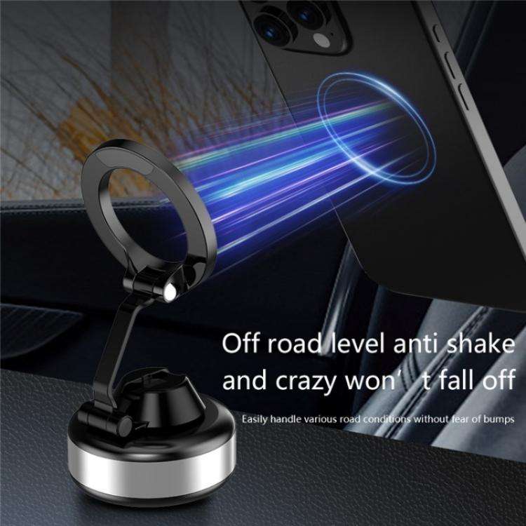 X98 Magnetic Vacuum Suction Electric Absorption Cellphone Stand Desktop Car Phone Holder(Black)