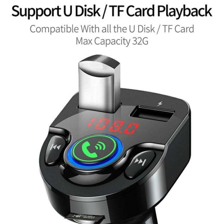 G32 Bluetooth MP3 Player Voice Navigation Car Charger Voltage Detection FM Transmitter