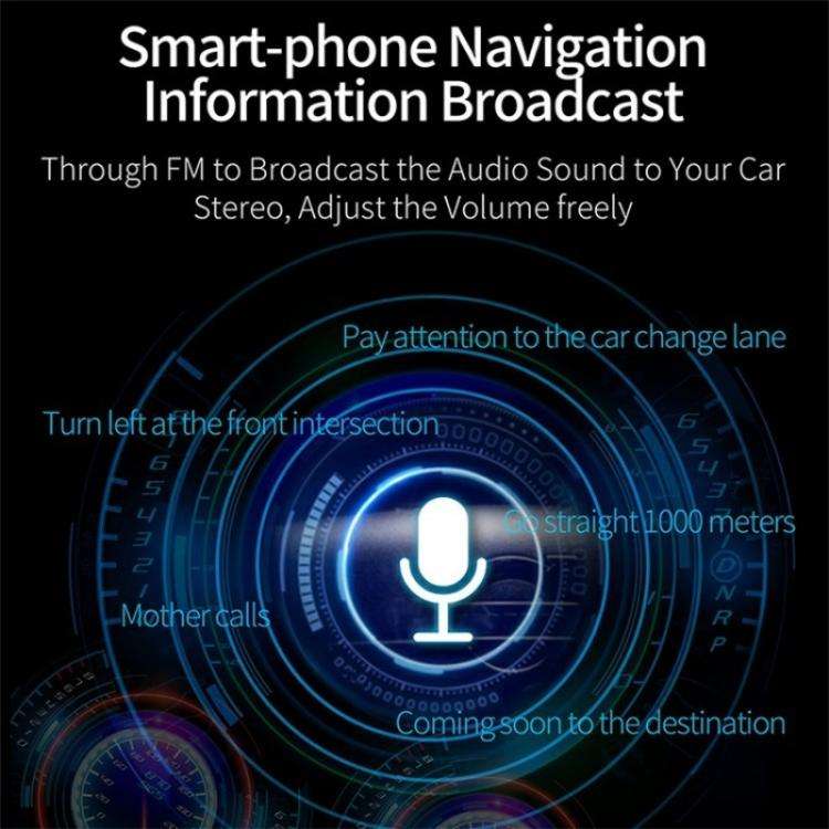 G32 Bluetooth MP3 Player Voice Navigation Car Charger Voltage Detection FM Transmitter