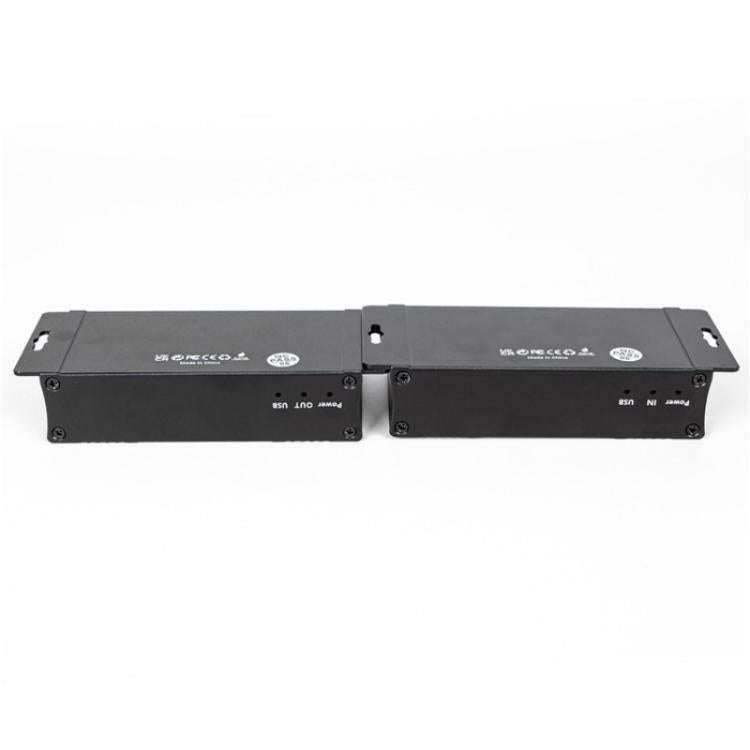 D5-1 / D6-1 80m Cat6 / 5e Network Cable Extender Computer Control HDMI KVM Extender, Plug:EU Plug