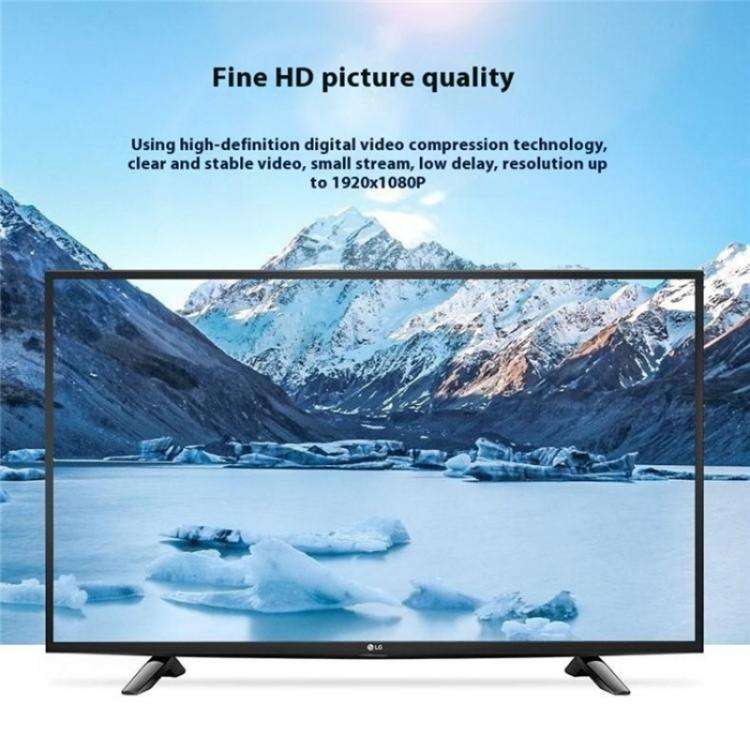 D1-1 / D2-1 Network Cable HD Video Signal Transmitter 50m Extender HDMI to RJ45 Extender, Plug:EU...