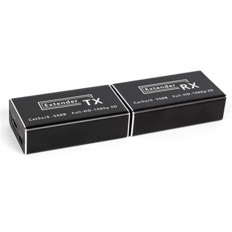 D1-1 / D2-1 Network Cable HD Video Signal Transmitter 50m Extender HDMI to RJ45 Extender, Plug:EU...