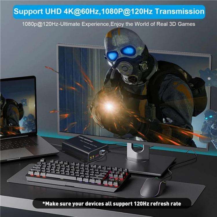 D15 / D16 Dual Fiber LC Interface KVM Fiber Optic Extender HDMI Fiber Optic Extender, Plug:US Plug