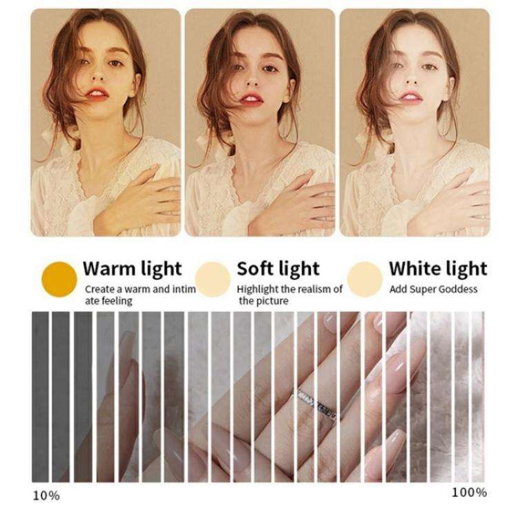 M21X 35W Beauty Tattoo Eyebrow Eyelash Nail Art Lighting Lamp with Phone Stand, Plug:EU Plug(White)