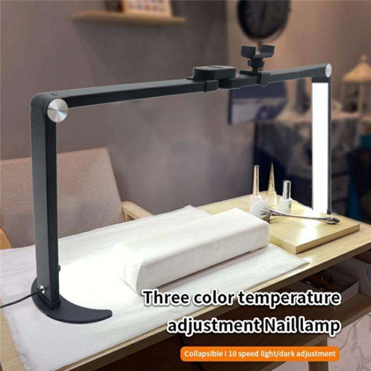 M21X 35W Beauty Tattoo Eyebrow Eyelash Nail Art Lighting Lamp with Phone Stand, Plug:EU Plug(White)