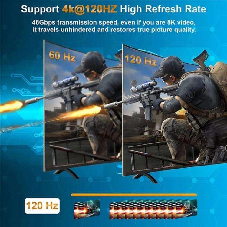 Q8Q3-2 8K 3 In 1 Out HDMI 2.1 Video Switcher 4K 120Hz HDMI Switch