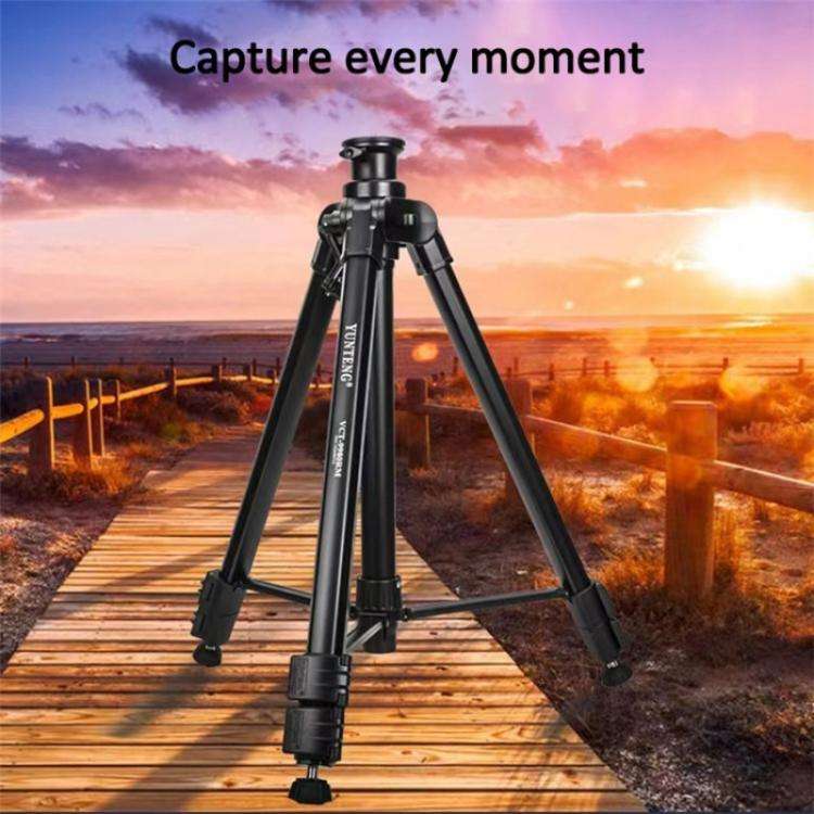 YUNTENG VCT-9980 Camera Tripod Stand Portable Cell Phone Mount Holder with Carrying Bag