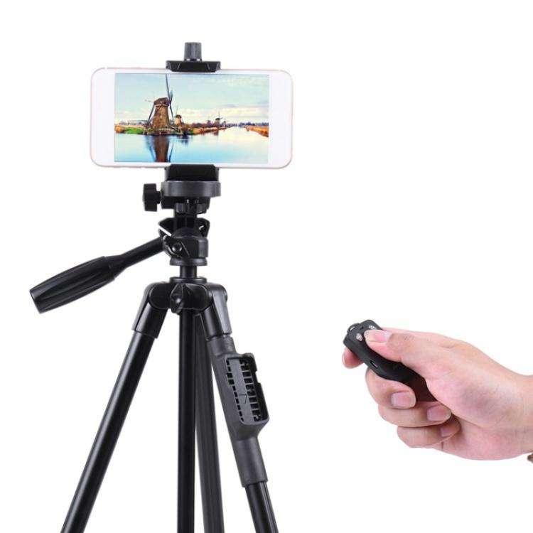 YUNTENG 5208 Professional Tripod Stand with BT Remote For DSLR SLR Camera Phone