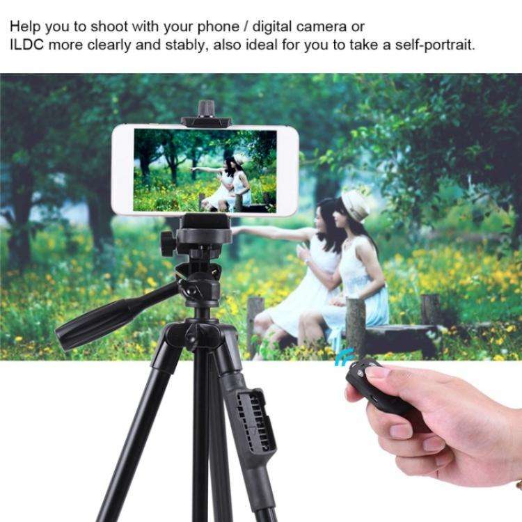 YUNTENG 5208 Professional Tripod Stand with BT Remote For DSLR SLR Camera Phone