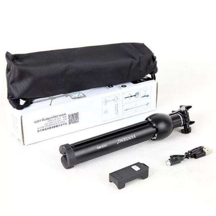 YUNTENG VCT-992 Extendable Aluminum Alloy Selfie Stick Integrated Tabletop Tripod with Remote Con...