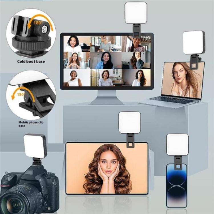 C49 Dual Side Fill Light Mini Portable 3 Color Temperatures Photography Video Light