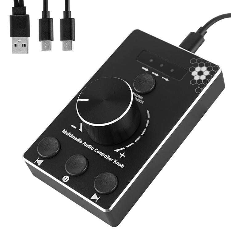 U8 With Mute Function Multimedia Volume Control Knob Aluminum Alloy Audio Adjuster