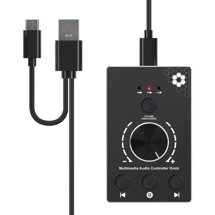 U8 With Mute Function Multimedia Volume Control Knob Aluminum Alloy Audio Adjuster