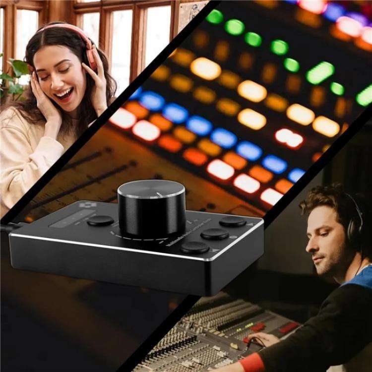 U8 With Mute Function Multimedia Volume Control Knob Aluminum Alloy Audio Adjuster