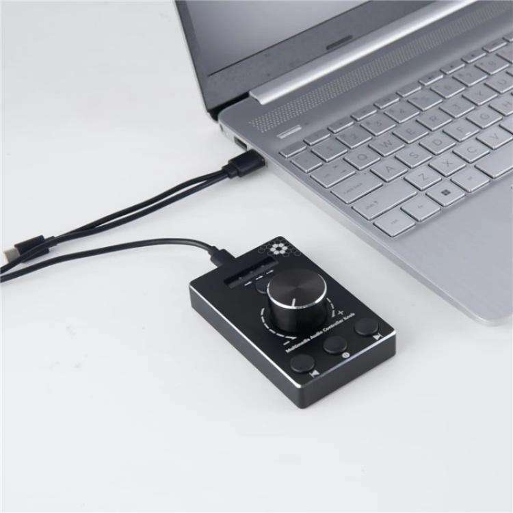 U8 With Mute Function Multimedia Volume Control Knob Aluminum Alloy Audio Adjuster