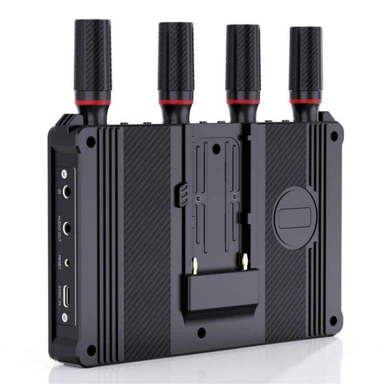 VRRIIS 083H 400M Range 7 Inch LCD Screen HDMI Extender Wireless HDMI Transmitter Receiver, Plug:U...