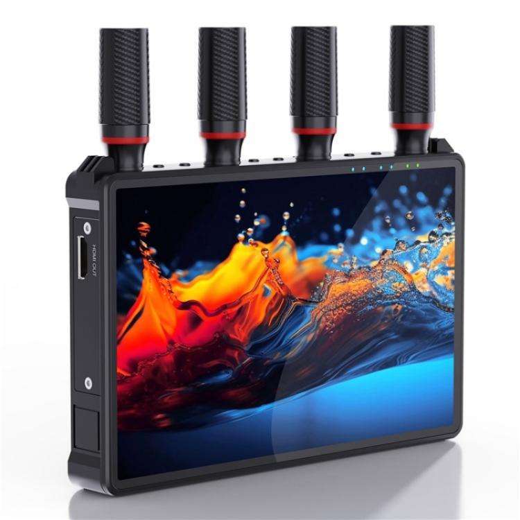 VRRIIS 083H 400M Range 7 Inch LCD Screen HDMI Extender Wireless HDMI Transmitter Receiver, Plug:A...