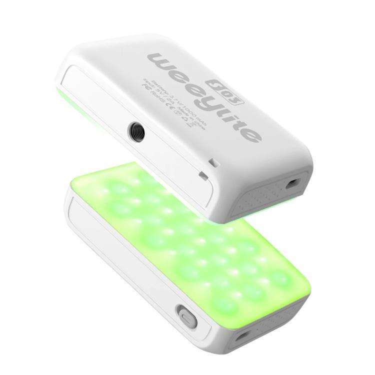 Weeylite S03 Portable RGB Light Video Live Streaming Photography Full Color Fill Light(White)