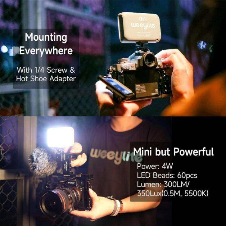Weeylite S03 Portable RGB Light Video Live Streaming Photography Full Color Fill Light(White)