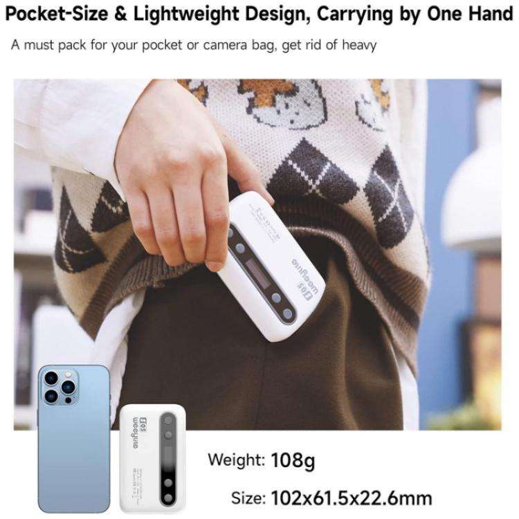 Weeylite S05 Portable App Control Phone Fill Lamp Video Live Streaming Photography RGB Full Color...