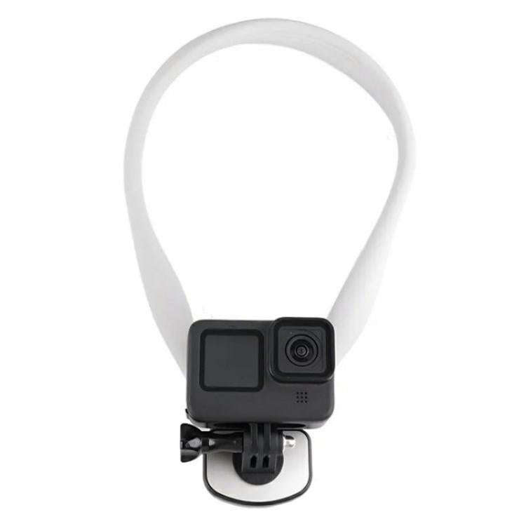C071 Neck Strap Mount Silicone Metal Bracket For GoPro / Insta360 / DJI Action Cameras