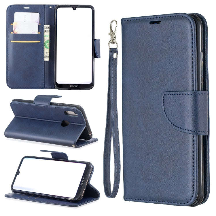Retro Lambskin Texture Pure Color Horizontal Flip PU Leather Case for for Huawei Y6 2019 & Y6 Pro...