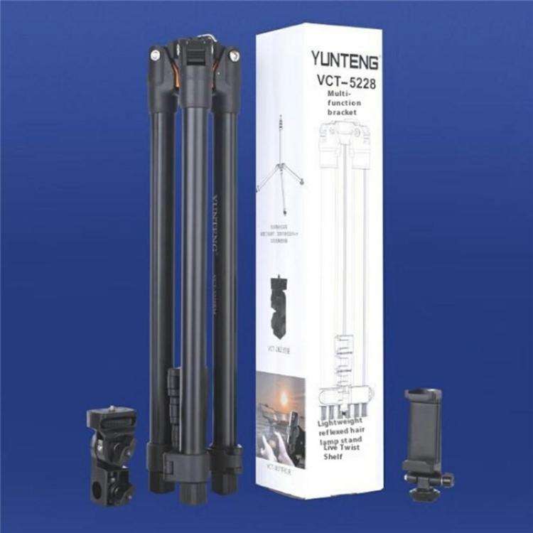 YUNTENG VCT-5228 Photography Live Streaming Aluminum Alloy Extendable Tripod