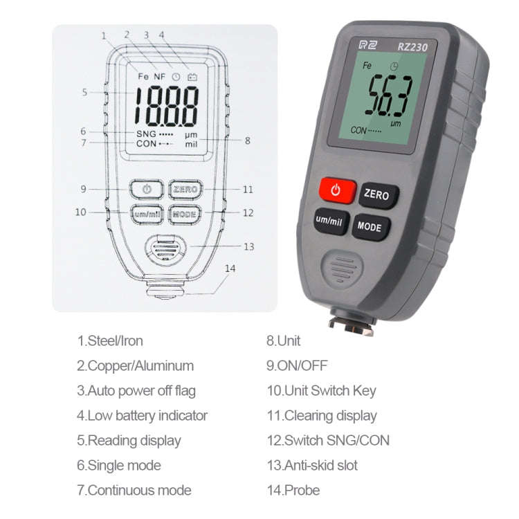 RZ230 Other measuring instruments 0~1300m Convenient / Measure / Pro