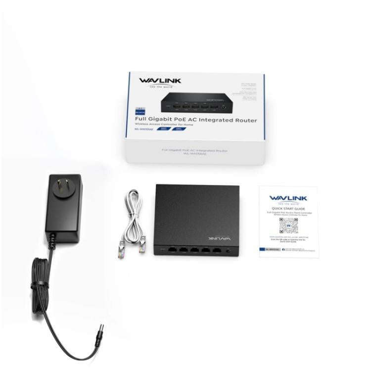 WAVLINK WN701AE IEEE 802.3AF / AT Auto-Discovery Centralized AP Management Poe Switch, Plug:UK Plug