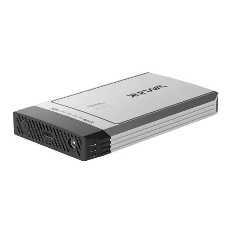 WAVLINK ST347 One-Click Offline Clone Dual Slot M.2 SSD Enclosure USB-C 3.2 Gen2 10Gbps(EU Plug)