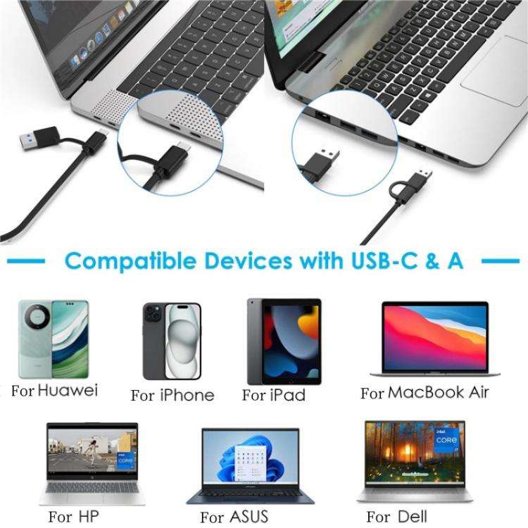 WAVLINK ST347 One-Click Offline Clone Dual Slot M.2 SSD Enclosure USB-C 3.2 Gen2 10Gbps(EU Plug)