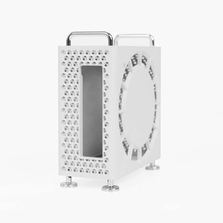 For MAC MINI M4/M4 Pro Computer Case Protective Case(White)