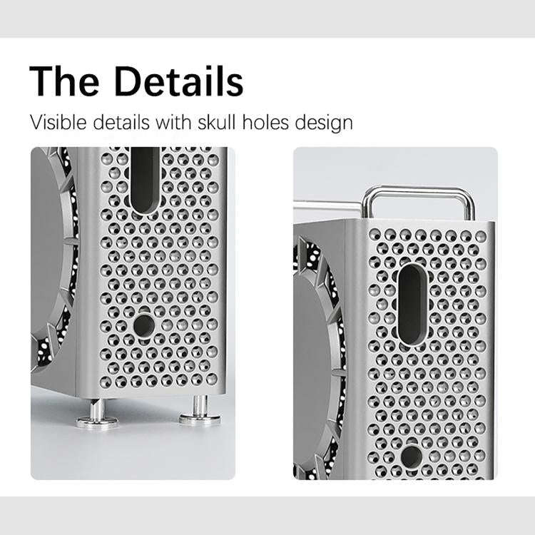 For MAC MINI M4/M4 Pro Computer Case Protective Case(White)