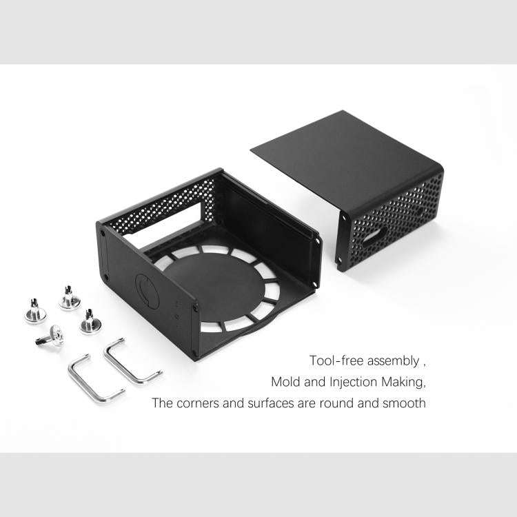 For MAC MINI M4/M4 Pro Computer Case Protective Case(White)