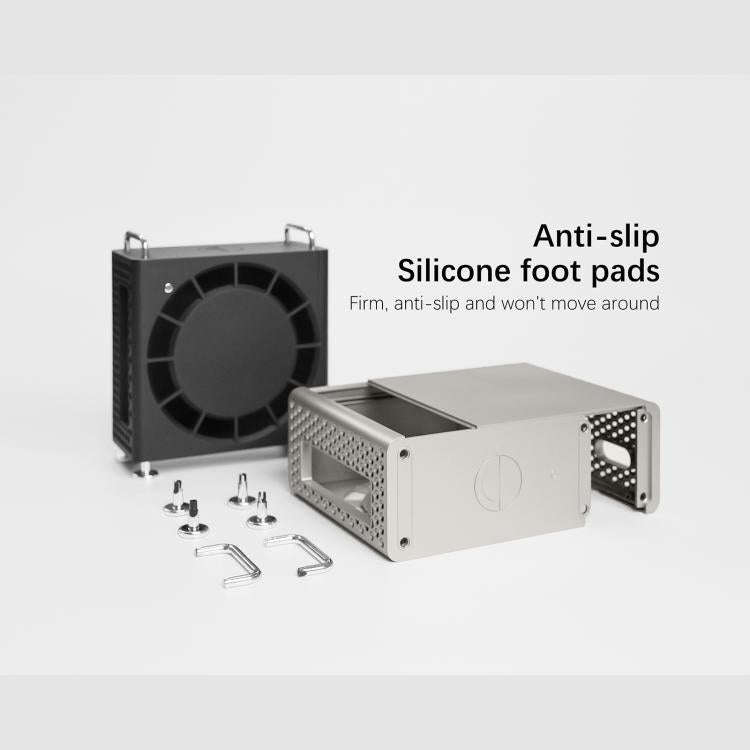 For MAC MINI M4/M4 Pro Computer Case Protective Case(White)