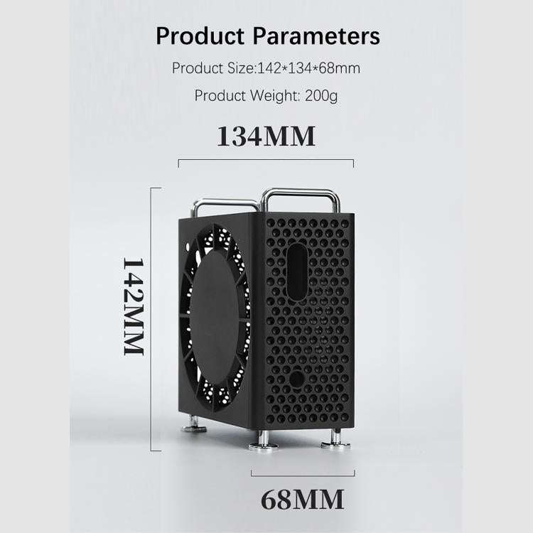 For MAC MINI M4/M4 Pro Computer Case Protective Case(Blue)