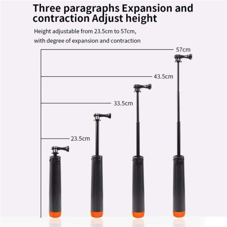 C063 Underwater Floating Selfie Stick Anti-Shake Tripod Snorkeling Pole For GoPro Action Camera