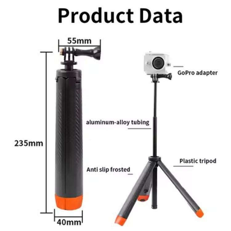 C063 Underwater Floating Selfie Stick Anti-Shake Tripod Snorkeling Pole For GoPro Action Camera