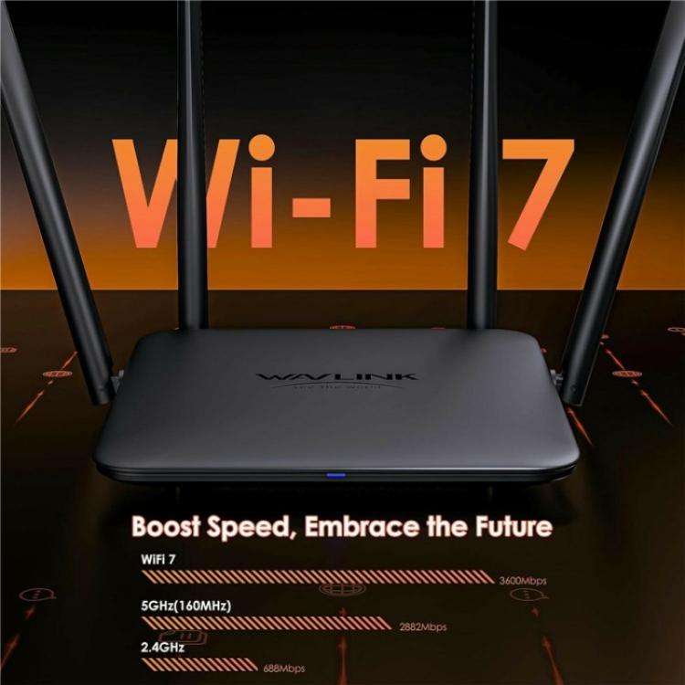 WAVLINK WN530BE1 Gigabit Ports High-Speed WiFi 2.4GHz / 5GHz Dual-Band Gaming Router, Plug:EU Plug