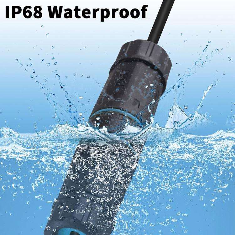 JUNSUNMAY IP68 Shielded Pure Copper Waterproof Gigabit RJ45 Ethernet Coupler for Cat5/Cat5e/Cat6/...