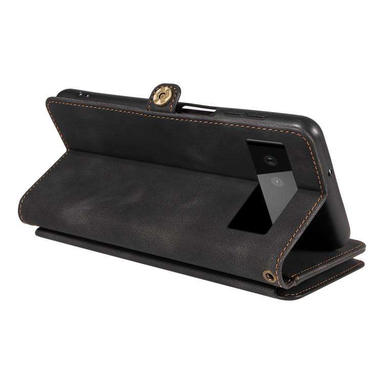 For Google Pixel 6 Fantasy Multifunctional Zipper Wallet Leather Phone Case(Black)