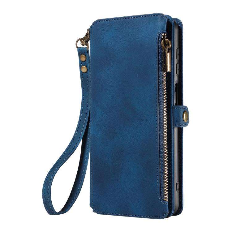 For Google Pixel 6 Fantasy Multifunctional Zipper Wallet Leather Phone Case(Blue)