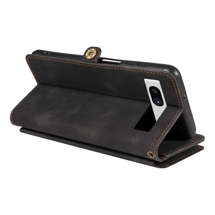 For Google Pixel 7a Fantasy Multifunctional Zipper Wallet Leather Phone Case(Black)