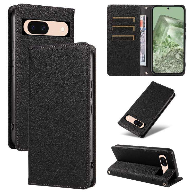 For Google Pixel 8a Fantasy Multifunctional Zipper Wallet Leather Phone Case(Black)