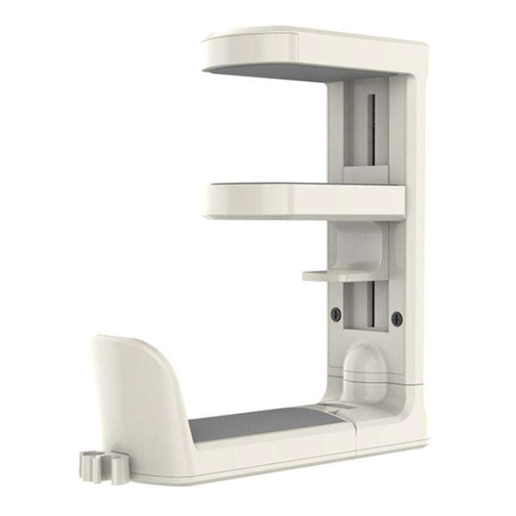 XWJ-EJJ01 360 Degree Rotatable Under Desk Storage Bracket Gaming Headset Holder(White)
