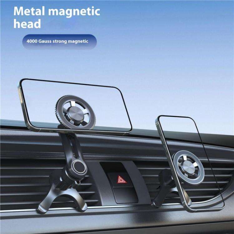 V005 360 Degree Rotatable Air Vent Holder Bracket Compatible With MagSafe Car Phone Mount(Gear Type)
