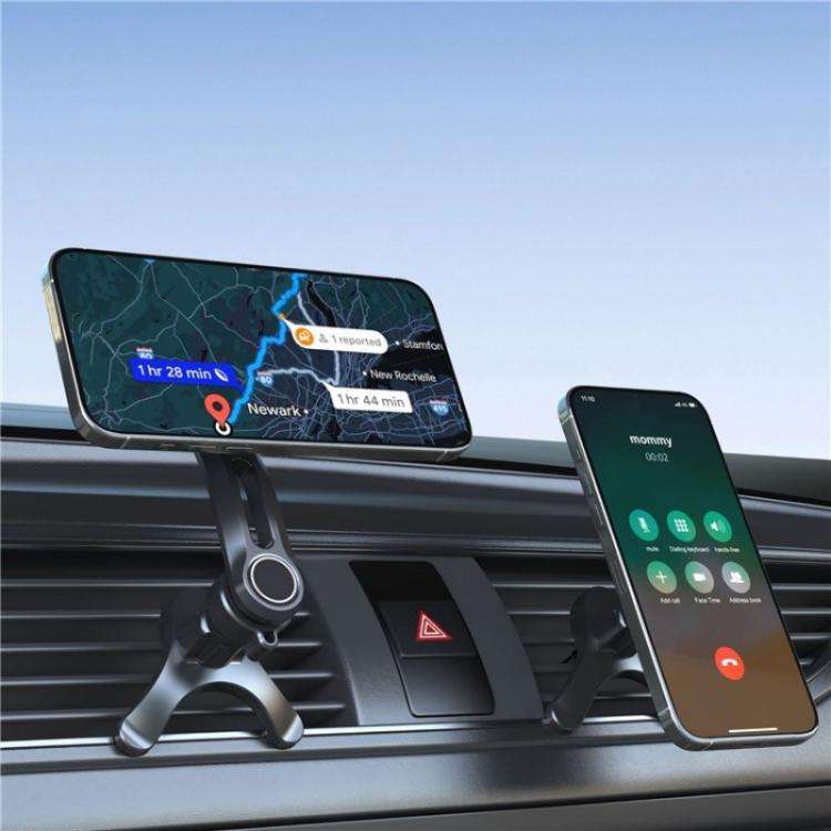 V005 360 Degree Rotatable Air Vent Holder Bracket Compatible With MagSafe Car Phone Mount(Gear Type)