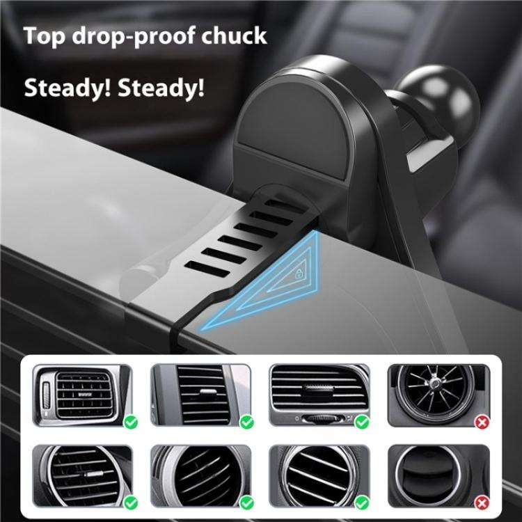 V005 360 Degree Rotatable Air Vent Holder Bracket Compatible With MagSafe Car Phone Mount(Gear Type)