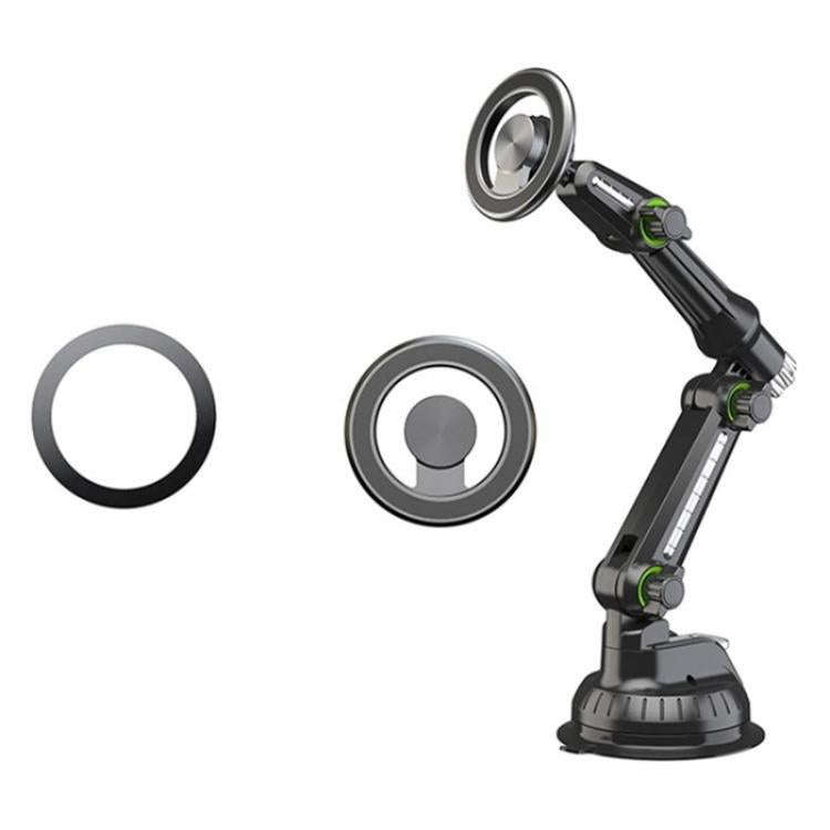 XWJ-JX04 Dashboard Windshield Magnetic Car Mount Suction Cup Base Long Arm Holder(Single Hole)