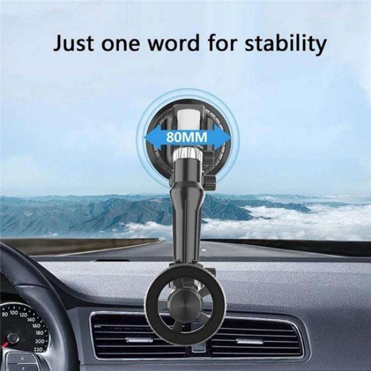 XWJ-JX04 Dashboard Windshield Magnetic Car Mount Suction Cup Base Long Arm Holder(Single Hole)